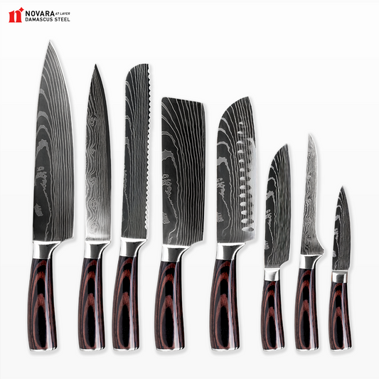 Novara Bonsai (盆栽の木) - Damascus Steel Knives