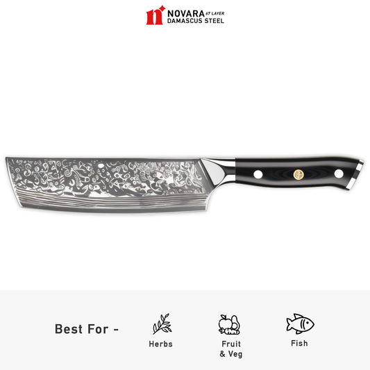 Damascus Steel Nakiri Knife 16.5cm | 6.5 inch
